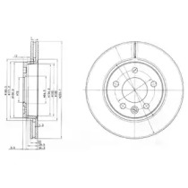 Тормозной диск DELPHI BG3893C