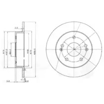 Тормозной диск DELPHI BG3906