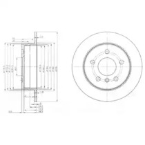 Тормозной диск DELPHI BG3910