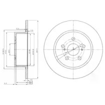 Тормозной диск DELPHI BG3922