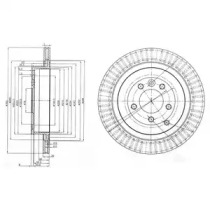 Тормозной диск DELPHI BG3925C