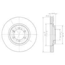 Тормозной диск DELPHI BG3936