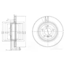 Тормозной диск DELPHI BG3938