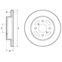 Тормозной диск DELPHI BG3941