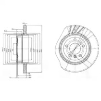 Тормозной диск DELPHI BG3943