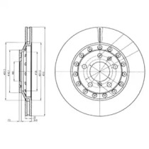 Тормозной диск DELPHI BG3958