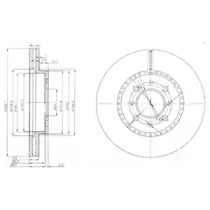 Тормозной диск DELPHI BG3965