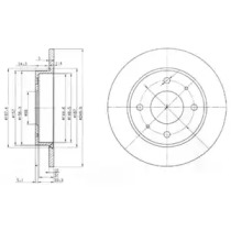 Тормозной диск DELPHI BG3971