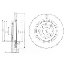 Тормозной диск DELPHI BG3976C