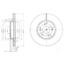 Тормозной диск DELPHI BG3980