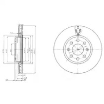 Тормозной диск DELPHI BG4004C