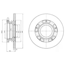 Тормозной диск DELPHI BG4008