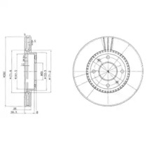 Тормозной диск DELPHI BG4013