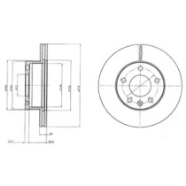 Тормозной диск DELPHI BG4022