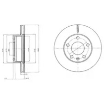 Тормозной диск DELPHI BG4023