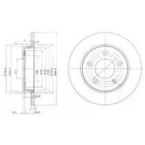 Тормозной диск DELPHI BG4025