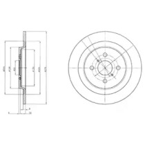 Тормозной диск DELPHI BG4076