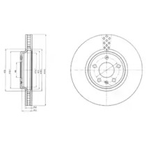 Тормозной диск DELPHI BG4080