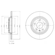 Тормозной диск DELPHI BG4081