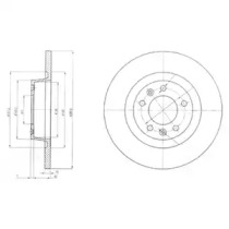 Тормозной диск DELPHI BG4085