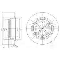 Тормозной диск DELPHI BG4095