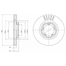 Тормозной диск DELPHI BG4098