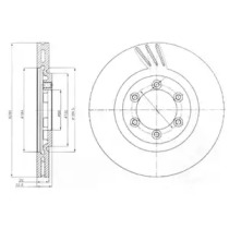 Тормозной диск DELPHI BG4112