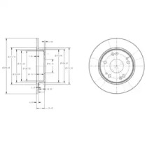 Тормозной диск DELPHI BG4118