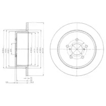 Тормозной диск DELPHI BG4129