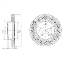 Тормозной диск DELPHI BG4142C