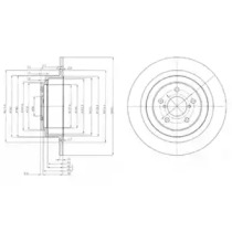 Тормозной диск DELPHI BG4154