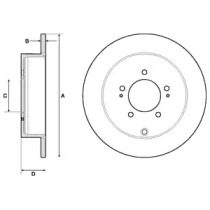 Тормозной диск DELPHI BG4161C