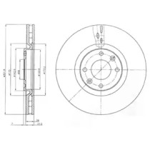 Тормозной диск DELPHI BG4166