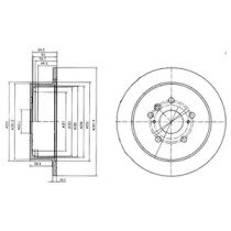 Тормозной диск DELPHI BG4180