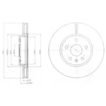 Тормозной диск DELPHI BG4189C