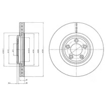 Тормозной диск DELPHI BG4203C