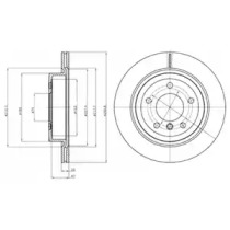 Тормозной диск DELPHI BG4223