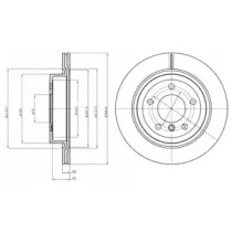 Тормозной диск DELPHI BG4223C