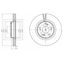 Тормозной диск DELPHI BG4224