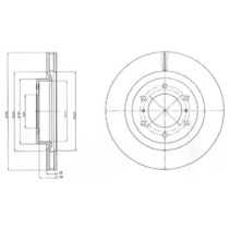 Тормозной диск DELPHI BG4228