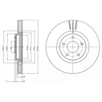 Тормозной диск DELPHI BG4231C