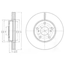 Тормозной диск DELPHI BG4234