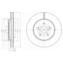 Тормозной диск DELPHI BG4253