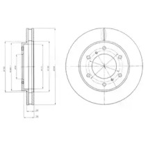 Тормозной диск DELPHI BG4257