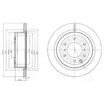 Тормозной диск DELPHI BG4263