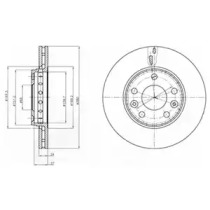 Тормозной диск DELPHI BG4265