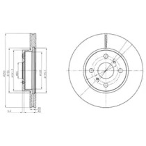 Тормозной диск DELPHI BG4274