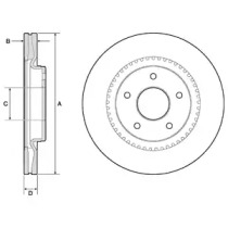 Тормозной диск DELPHI BG4283