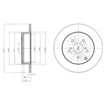 Тормозной диск DELPHI BG4291