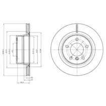 Тормозной диск DELPHI BG4293